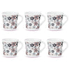 Larah by Borosil Crysta Series Macy Opalware Mug | Set of 6 Tea/coffee Mugs | 100 Ml Each