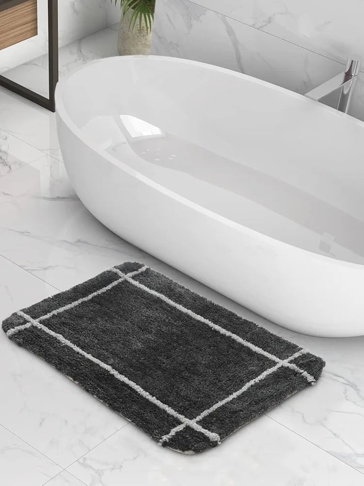 SASHAA WORLD Set of 2 Microfiber Bathmat 