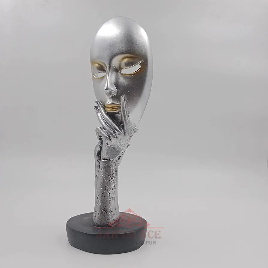 Jaipur ACE Lady Face Statue Sculptures Showpieces Creative Abstract Design Art Figurine for Home Living Room Decorative Display 