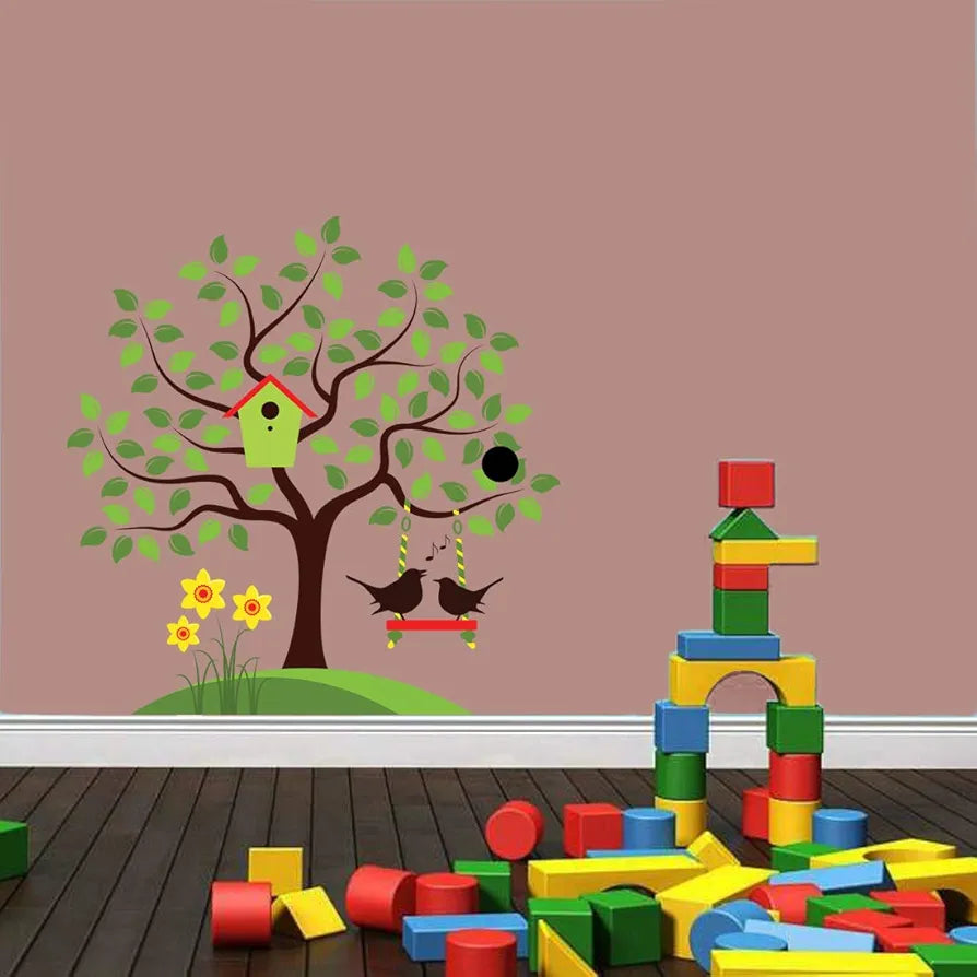 Rangoli White Glossy Vinyl Wall Sticker Premium Self-Adhesive Waterproof Decorative Wall Decal for Bedroom, Living Room, Office & Home Decoration Easy to Apply. Design-18