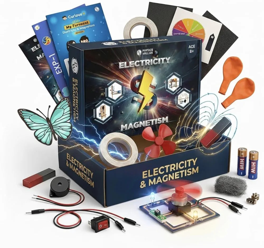 PW Electricity & Science Experiment Kit for Kids 100+ Hands-On Electri ...
