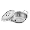 Kent Triply Kadai 28 Cm With Ss Lid Stainless Steel Aluminium