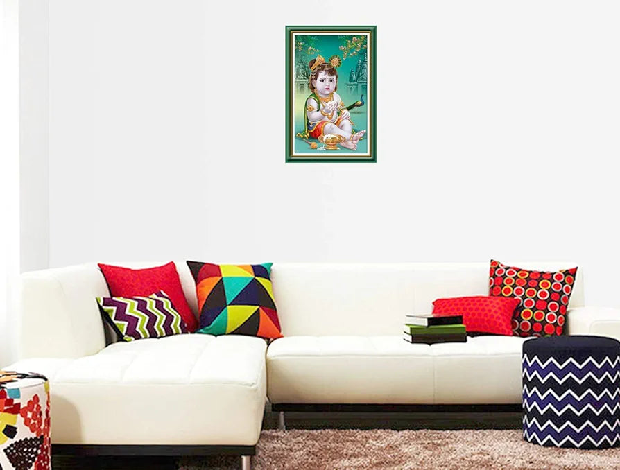 Rangoli MDF Wall Stick Decorative Panel 12x18 Wall Art for Home, Living Room, Bedroom, Office & Decoration. P-1, Design-3