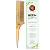 Ayurveda Amrita Organic Neem Wood Tail Comb for Stimulating Hair Growth | Helps in Dandruff Removal