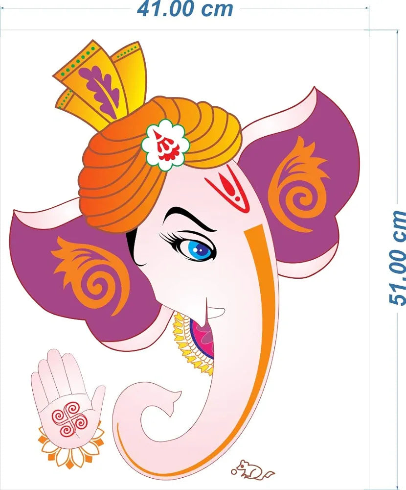 Rangoli White Glossy Vinyl Wall Sticker Premium Self-Adhesive Waterproof Decorative Wall Decal for Bedroom, Living Room, Office & Home Decoration Easy to Apply. Parent-2, Design-15