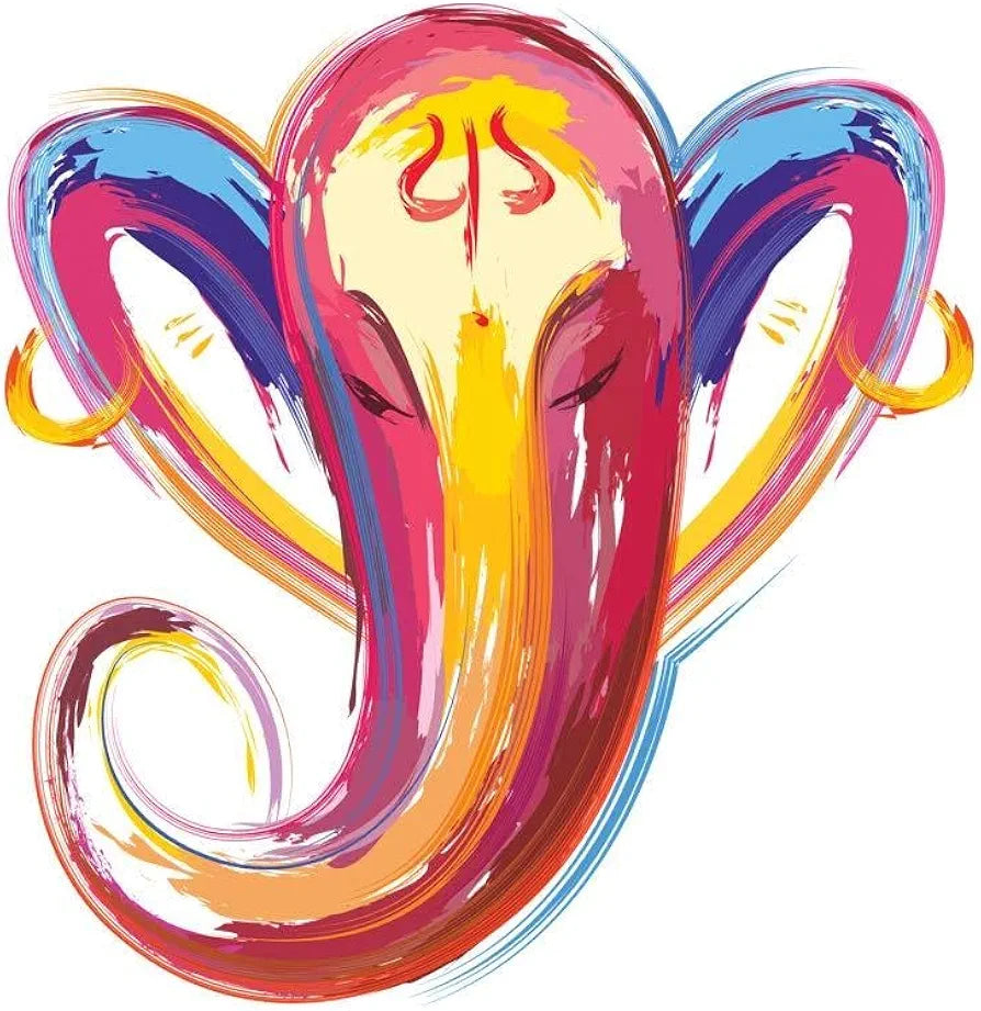 Rangoli White Glossy Vinyl Wall Sticker Premium Self-Adhesive Waterproof Decorative Wall Decal for Bedroom, Living Room, Office & Home Decoration Easy to Apply. Parent-2, Design-13