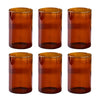 Borosil 295ml Set of 6 Pieces  Amber Vision Transparent Drinking Glass