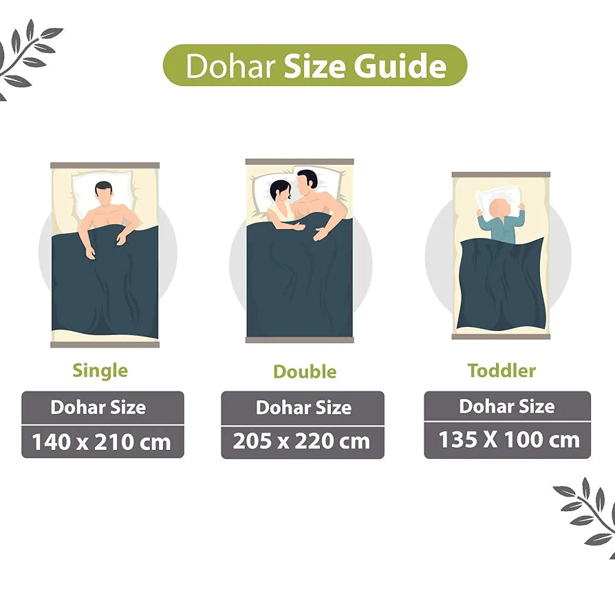 Divine Casa 120 GSM Microfibre Dohar Single Bed, All Season Winter 3 Layered Reversible AC Throw Blanket for Sofa | TC - 120