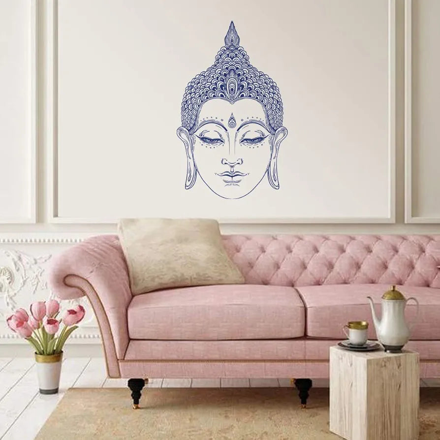 Rangoli White Glossy Vinyl Wall Sticker Premium Self-Adhesive Waterproof Decorative Wall Decal for Bedroom, Living Room, Office & Home Decoration Easy to Apply. Parent-2, Design-1