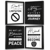 Kotart Dont Create Limitation Framed Posters Motivational Quotes Wall Frame