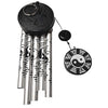 Aluminium Feng Shui Vastu Wind Chime 5 Pipe 45 Cm Silver