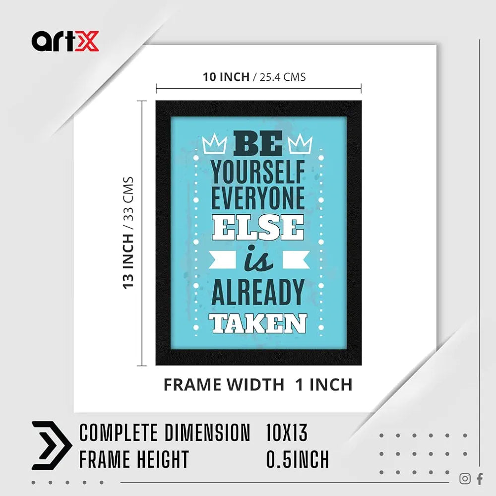 ArtX Paper Motivational Quotes Wall Frame Art Painting, Multicolor, Motivational, 10.0 X 13.0 inches, Set of 1 
