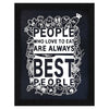 ArtX Paper People Who Love To Eat Food Quote Wall Frame Art Painting