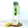 Cello Detox Fruit & Tea Infuser Glass Water Bottle| Wide Cap Sealed With Flip Top | 720 Ml