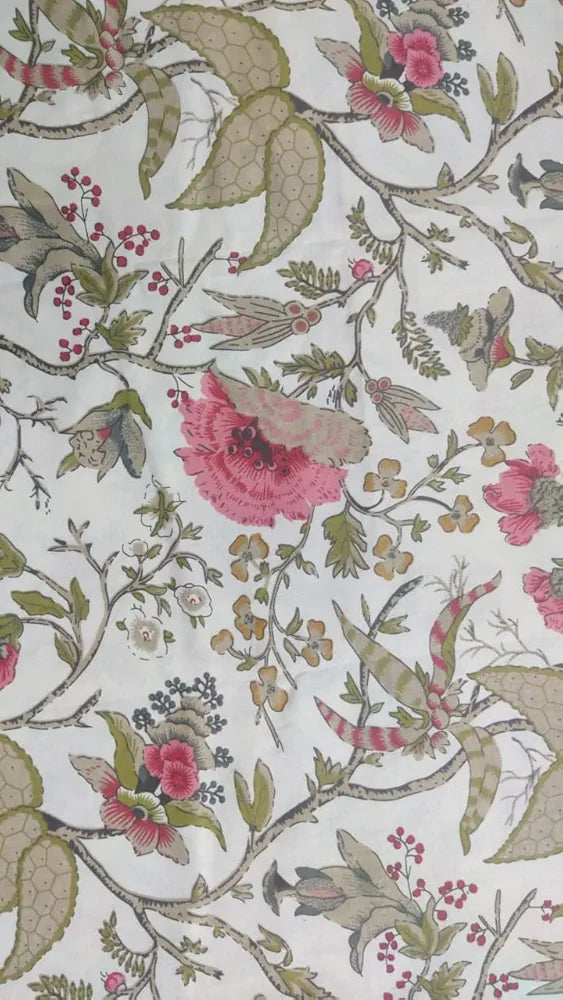 Trance Home Linen 180Tc 100% Cotton Printed Zippered Duvet Cover/Blanket Cover/Quilt Cover | Comforter Cover/Razai Cover | Queen Size with 2 Pillow Covers , 180 tc