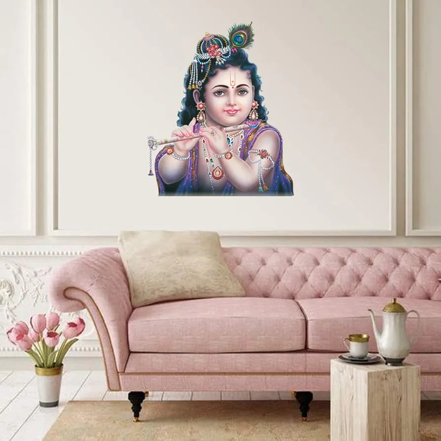 Rangoli White Glossy Vinyl Wall Sticker Premium Self-Adhesive Waterproof Decorative Wall Decal for Bedroom, Living Room, Office & Home Decoration Easy to Apply. Parent-5, Design-17