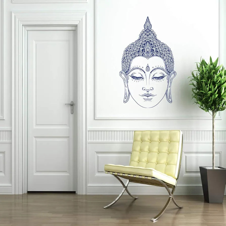 Rangoli White Glossy Vinyl Wall Sticker Premium Self-Adhesive Waterproof Decorative Wall Decal for Bedroom, Living Room, Office & Home Decoration Easy to Apply. Parent-2, Design-1