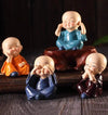 Satyam Kraft 1 Set Monk Buddha Miniature Set Idols