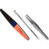 Vega Nail Buffer And Black Head Remover Rounded, Vega Tweezer, Square Tip