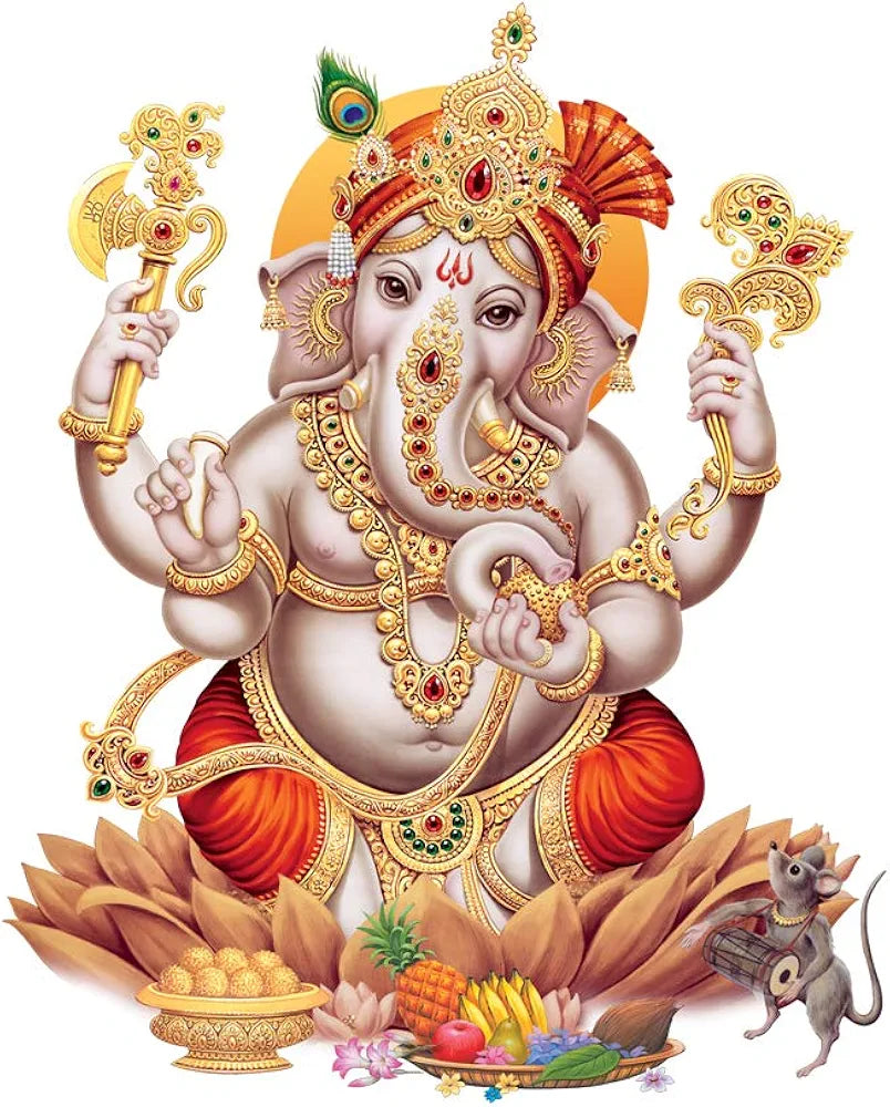 Rangoli White Glossy Vinyl Wall Sticker Premium Self-Adhesive Waterproof Decorative Wall Decal for Bedroom, Living Room, Office & Home Decoration Easy to Apply. Parent-5, Design-7