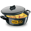 Hawkins Futura 3 Litre Cook n Serve Bowl Hard Anodised Saucepan with Hard Anodised Lid