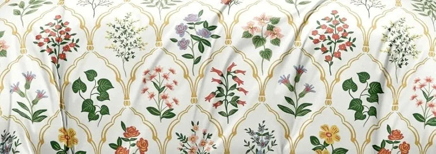 THE HOME STYLE Cotton Feel Glace Cotton Elastic Fitted All Around Printed Queen Size Double Bed Bedsheet wih 2 Pillow Cover 