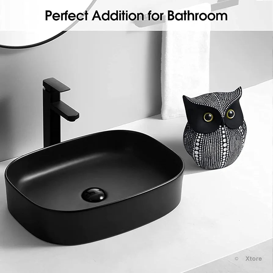 Xtore® Modern Classy Lucky Owl Resin Art Figure Showpiece -