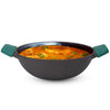 The Indus Valley Pre-Seasoned Cast Iron Kadai with Silicon Grip