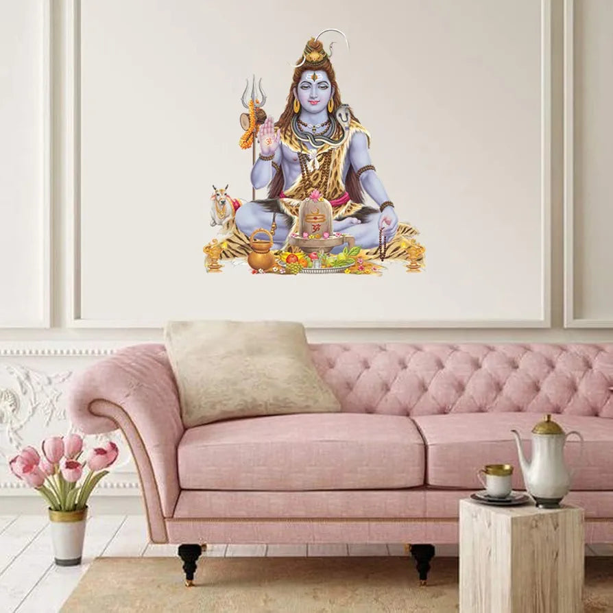 Rangoli White Glossy Vinyl Wall Sticker Premium Self-Adhesive Waterproof Decorative Wall Decal for Bedroom, Living Room, Office & Home Decoration Easy to Apply. Parent-6, Design-8