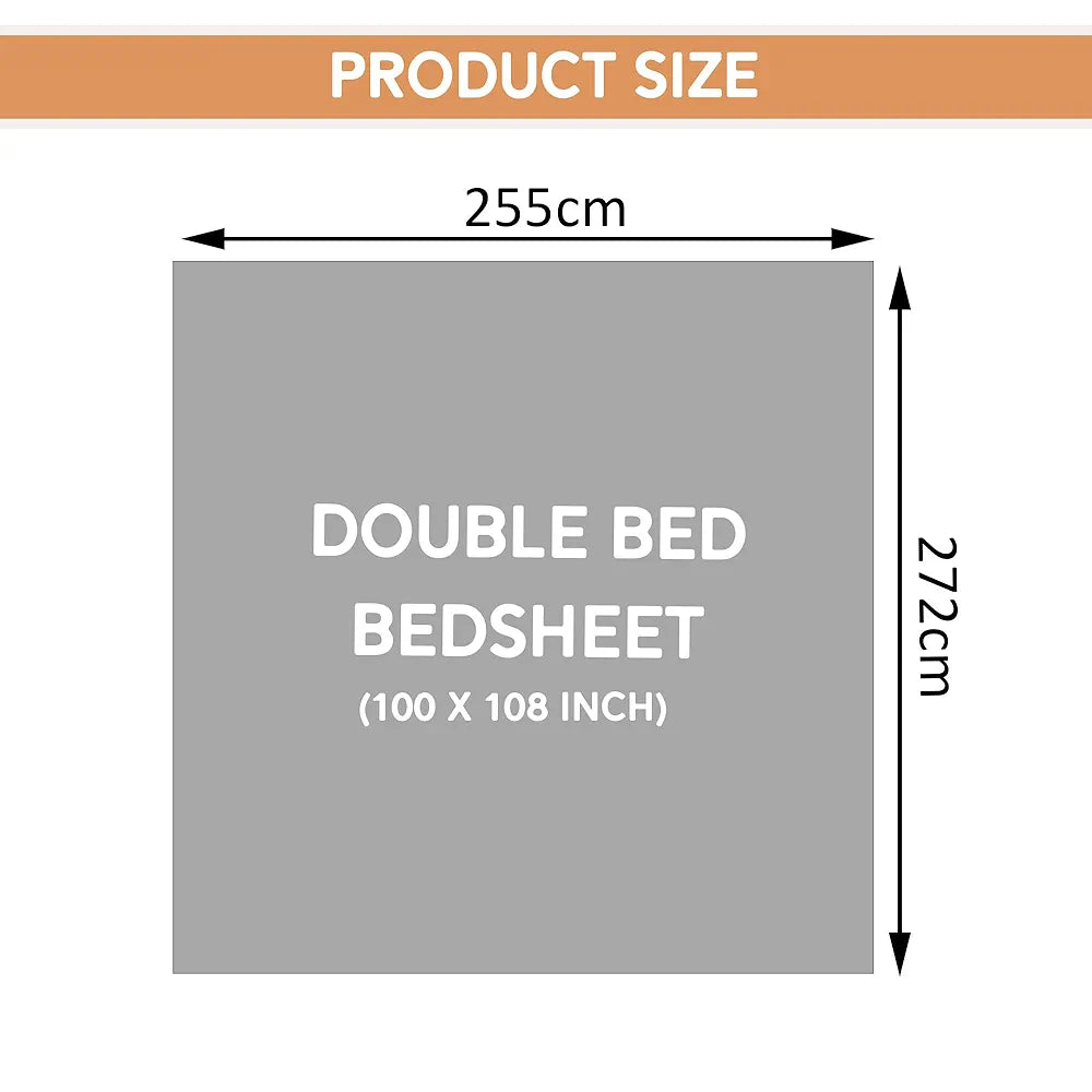 Kuber Industries 100x108 Inch Cotton Bedsheets for Double Bed with 2 Pillow Covers | Easy to Wash & Maintain Double Bedsheet Cotton Fabric for Daily Use | Kaleen Flower -Yellow