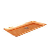 Indian Art Villa Pure Copper Hammered Rectangular Tray Platter 6'' X 12'' Inch - 568 gms