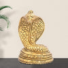 The Advitya Brass Snake Statue for Shivling | Snake Idol Showpiece for Pooja & Decor | 2.5