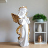 Alila White Praying Angel Statue With Wings Figurine For Home Living Room Garden 12 Inches Fantasy