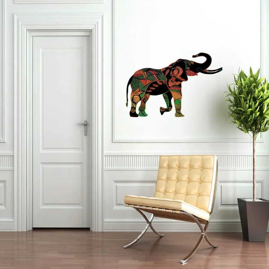 Rangoli White Glossy Vinyl Wall Sticker Premium Self-Adhesive Waterproof Decorative Wall Decal for Bedroom, Living Room, Office & Home Decoration Easy to Apply. Parent-2, Design-3