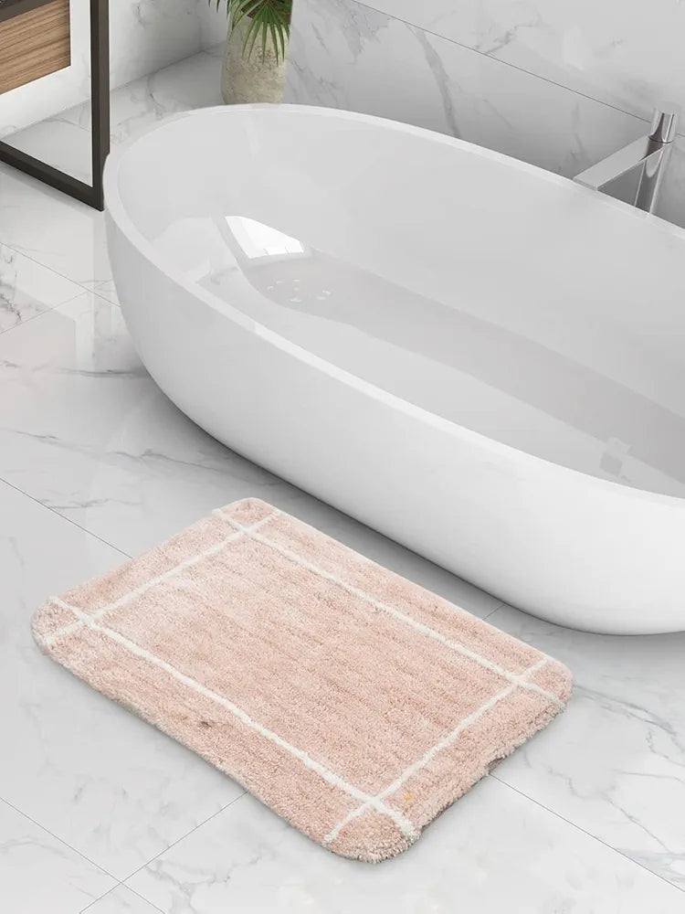 SASHAA WORLD Set of 2 Microfiber Bathmat 