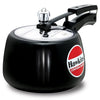 Hawkins 3 Litre Contura Black Pressure Cooker Hard Anodised Inner Lid Handi Cooker Black