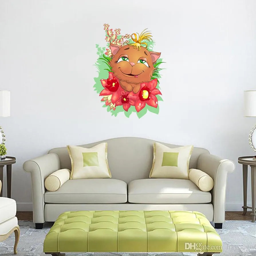 Rangoli White Glossy Vinyl Wall Sticker Premium Self-Adhesive Waterproof Decorative Wall Decal for Bedroom, Living Room, Office & Home Decoration Easy to Apply. Parent-4, Design-13