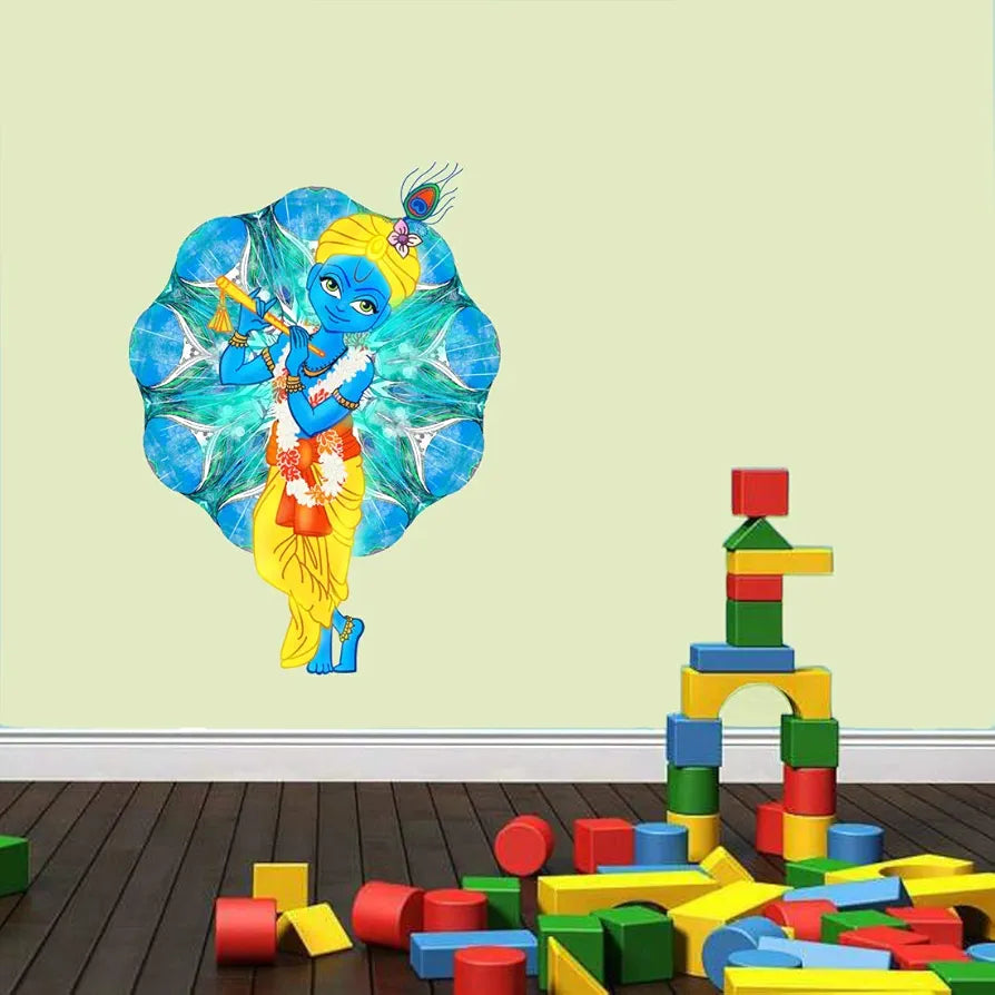 Rangoli White Glossy Vinyl Wall Sticker Premium Self-Adhesive Waterproof Decorative Wall Decal for Bedroom, Living Room, Office & Home Decoration Easy to Apply. Design-12