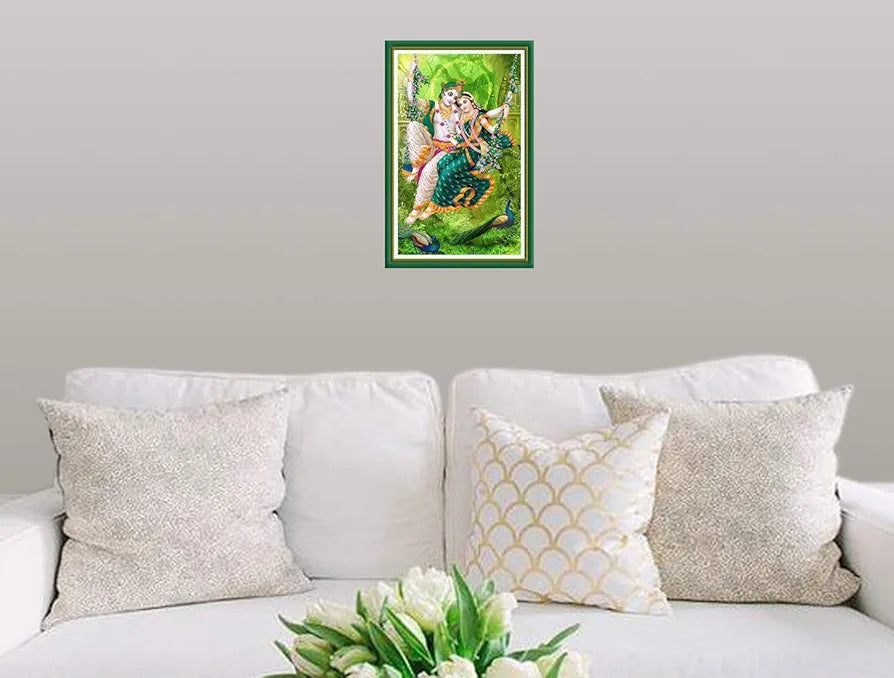 Rangoli MDF Wall Stick Decorative Panel 12x18 Wall Art for Home, Living Room, Bedroom, Office & Decoration. P-1, Design-10