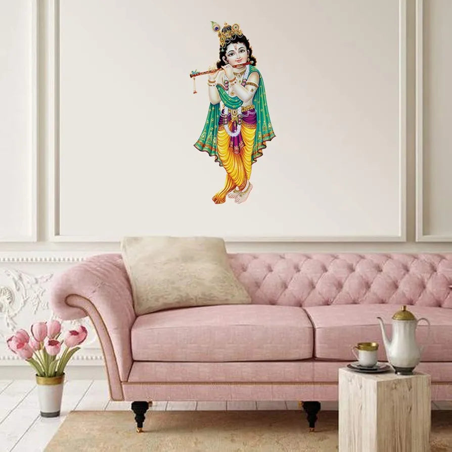 Rangoli White Glossy Vinyl Wall Sticker Premium Self-Adhesive Waterproof Decorative Wall Decal for Bedroom, Living Room, Office & Home Decoration Easy to Apply. Parent-5, Design-22