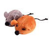 Pet Needs 2 - Durable and Non Toxic Fake Cute Funny Plush Mouse Cat Toy Ideal for Chewing and Playing Small Cats and Kittens-brown Grey