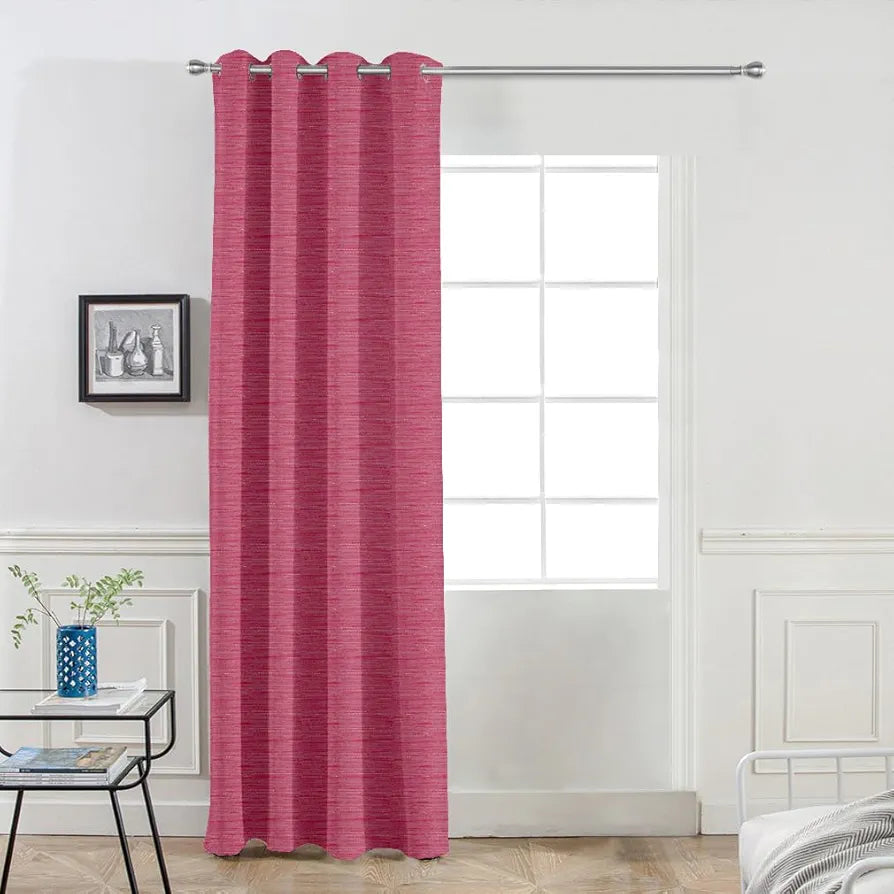 Divine Casa 7 Feet Premium Blackout Door Curtain | Luxurious Room Darkening | Thermal Insulated & Noise Reducing Opaque Polyester Single Panel for Bedroom, Living Room & Office