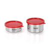 Sumeet Stainless Steel Airtight & Leak Proof Food Storage Container 400 ml & 650 ml 2PC Silver