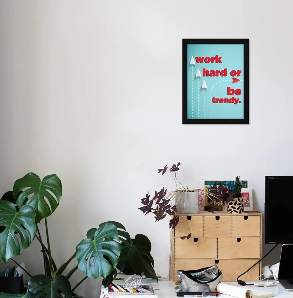 ArtX Paper Motivational Quotes Wall Frame Art Painting, Multicolor, Motivational, 10.0 X 13.0 inches, Set of 1 