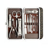 Beauté Secrets Basics 2s Manicure Set Acne Needle, Blackhead Tool Leather Travel Case (Silver)