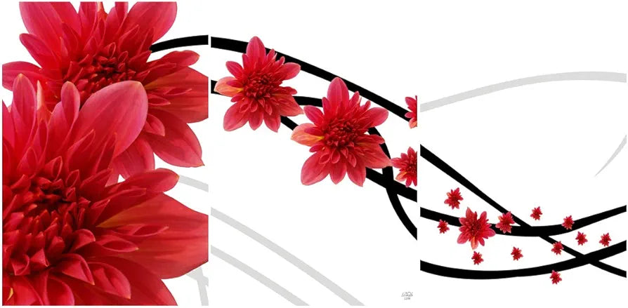 Rangoli MDF 3 Pcs Wall Poster 12x18 Inch Decorative Wall Art for Home, Office, Living Room. P-4, Design-7