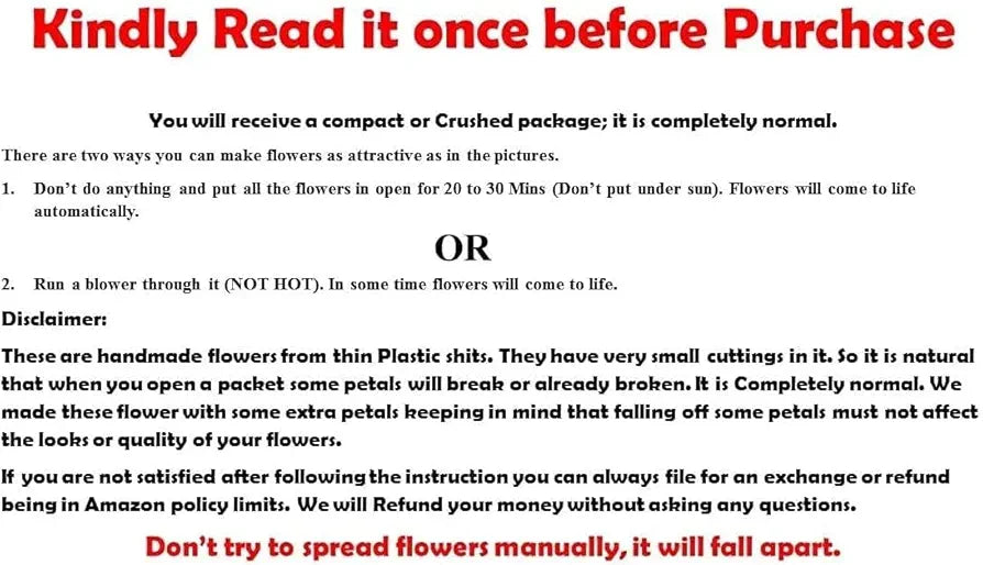 D-tone 10 Pcs Artificial Marigold Garland Mala Flower Genda Phool Long for Decoration, Home, Wedding, Festivals, Durga Pooja, Diwali, Ganesh Chaturthi 