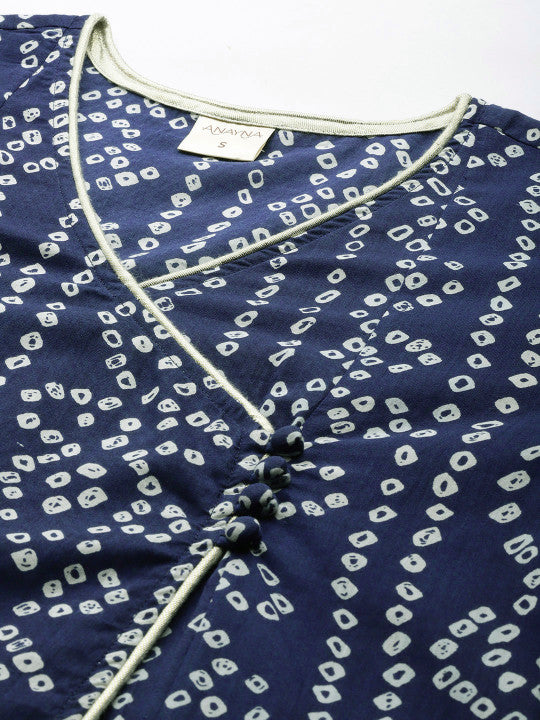 anayna Bandhani Printed Kurta
