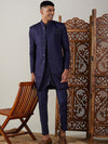 Vastramay Men Jacquard Self Design Sherwani With Kurta & Trousers