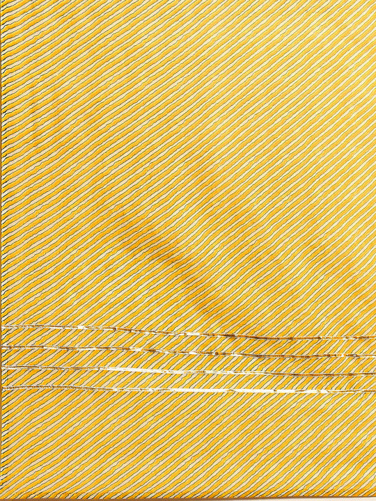 Women Yellow Ethnic Motifs Angrakha Pure Cotton Kurta with Trousers & Dupatta